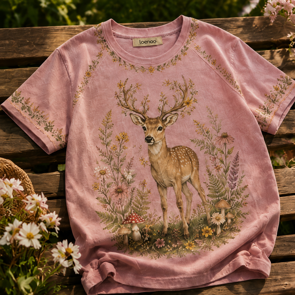 Whispering Meadow Deer Tee