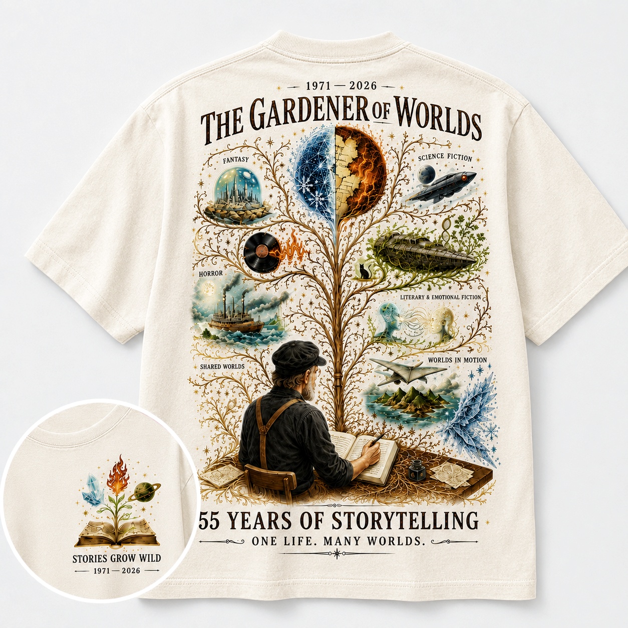55 Years of Storytelling Graphic T-Shirt