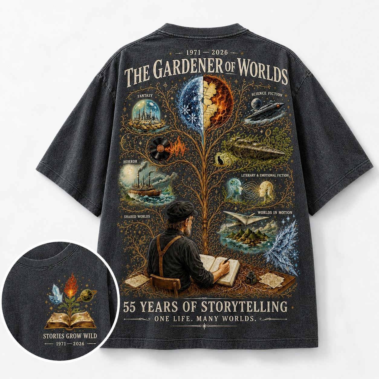 55 Years of Storytelling Graphic T-Shirt