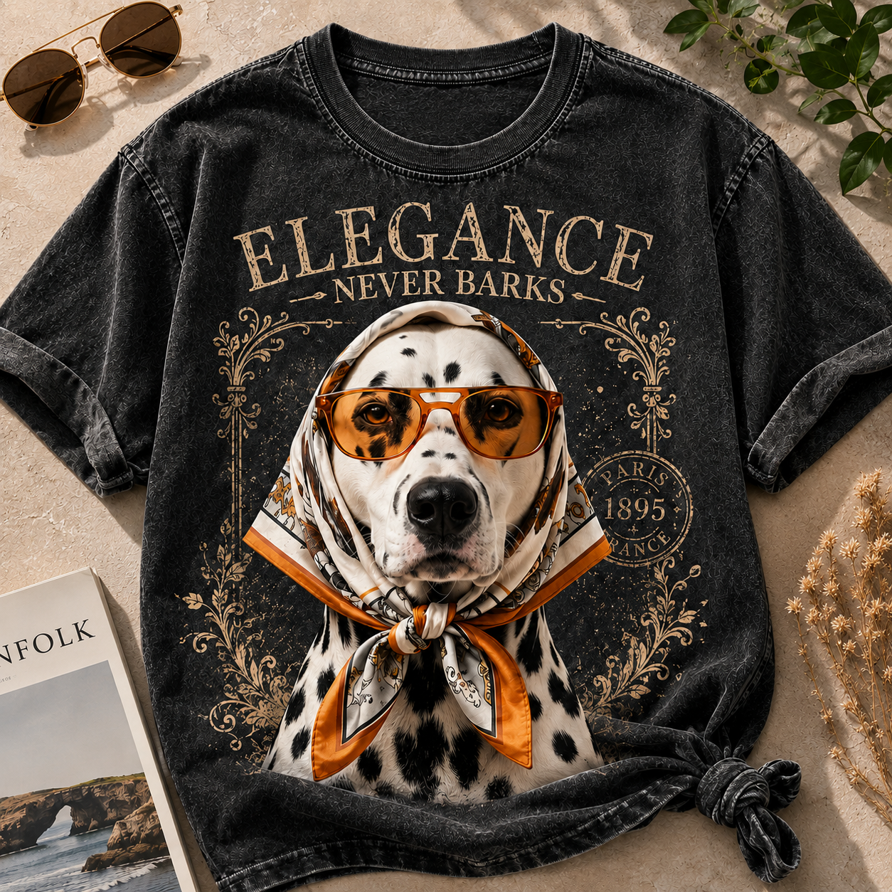 Elegance Never Barks – Vintage Beagle Tee  