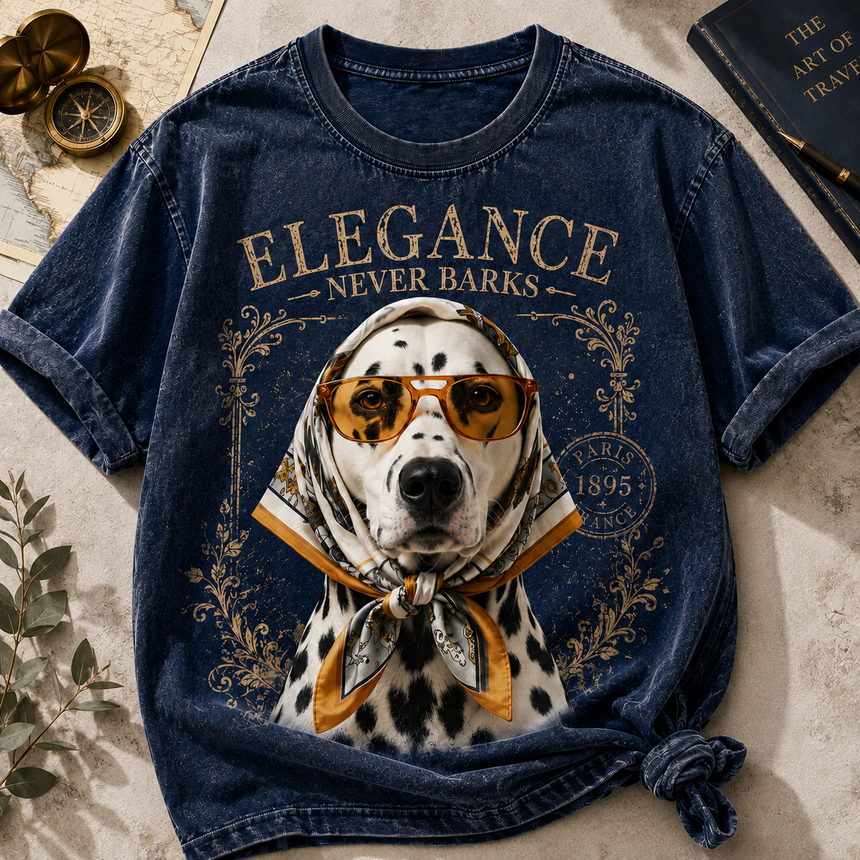 Elegance Never Barks – Vintage Beagle Tee  
