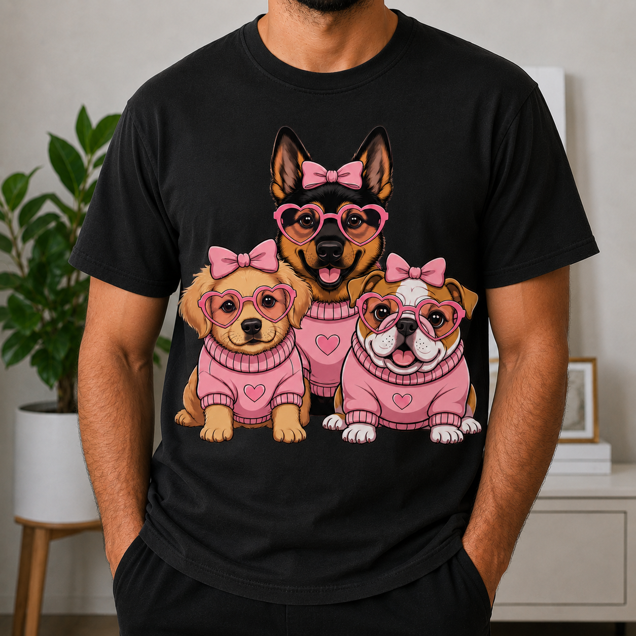 Royal Pup Squad – Vintage Dog Lover Tee
