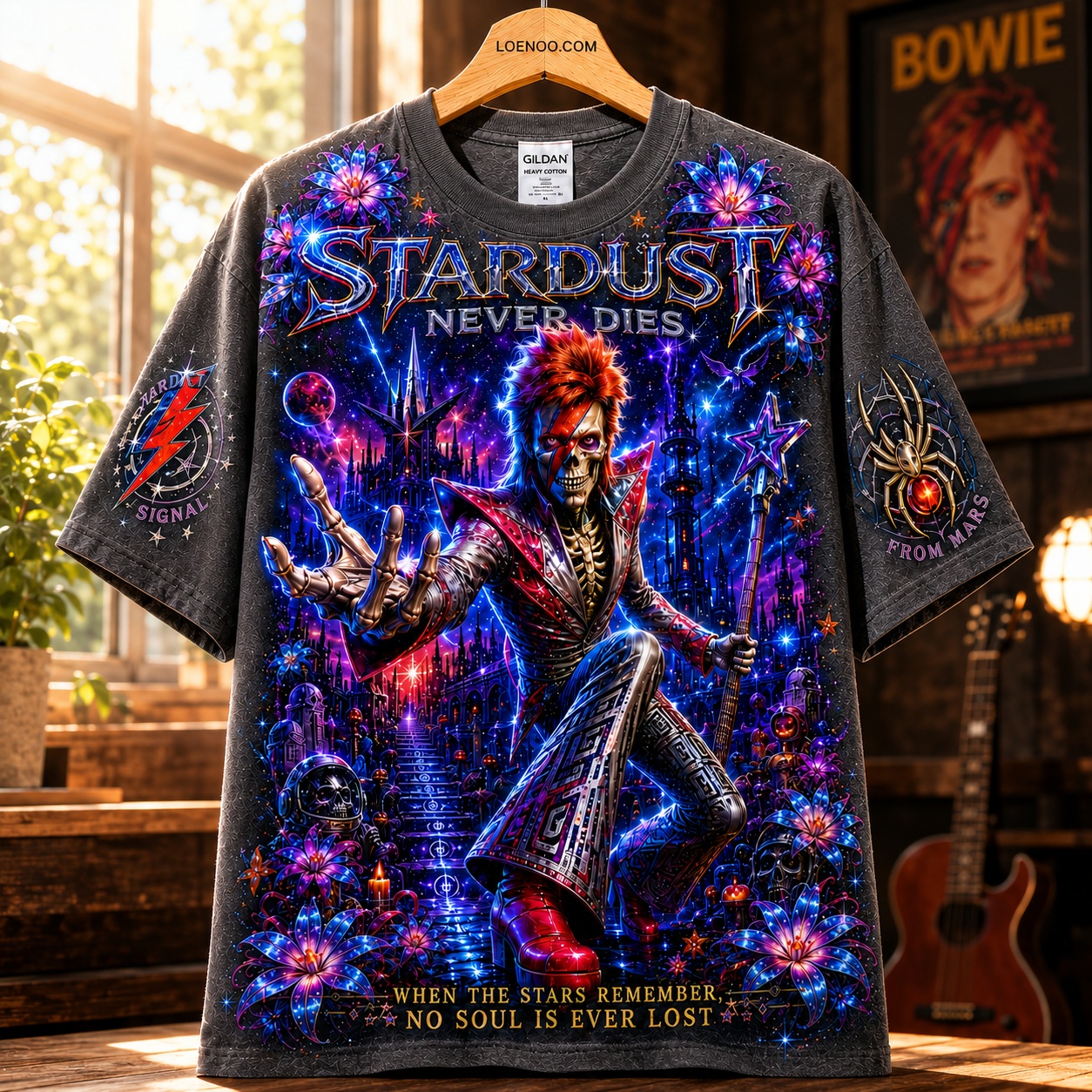 Stardust Never Dies Cosmic Rock Tee