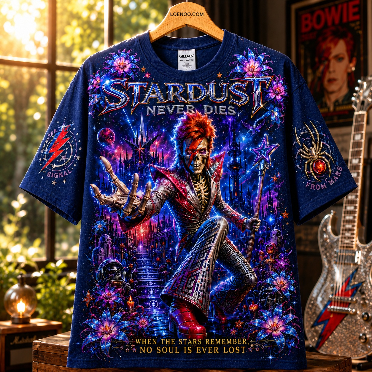 Stardust Never Dies Cosmic Rock Tee