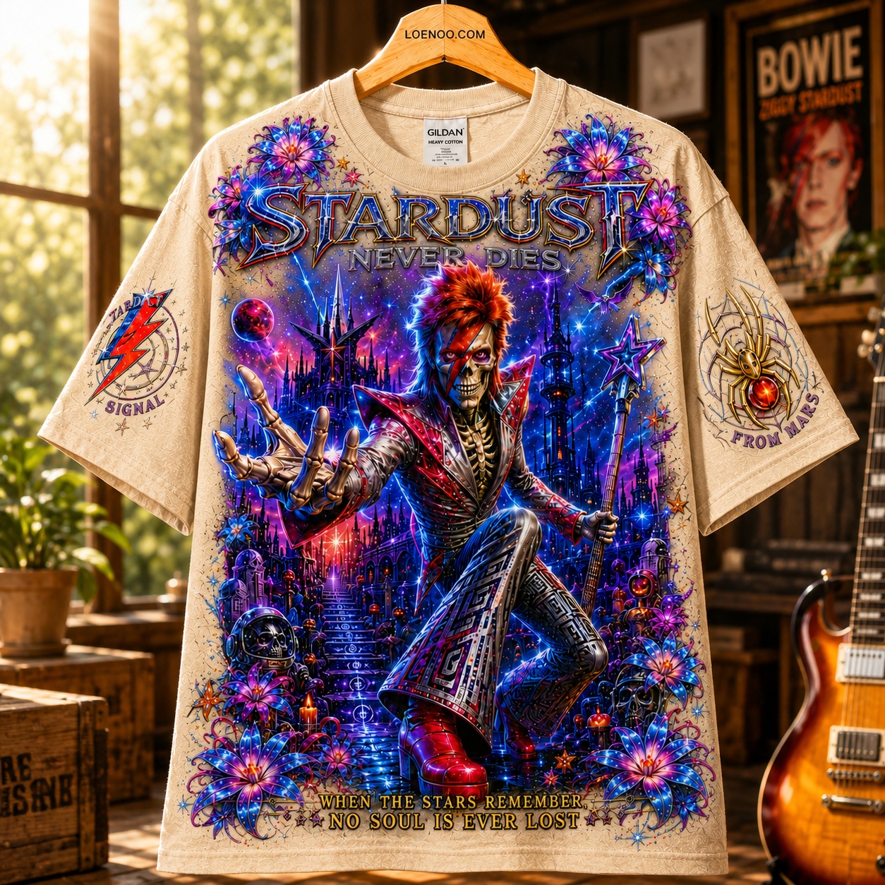 Stardust Never Dies Cosmic Rock Tee