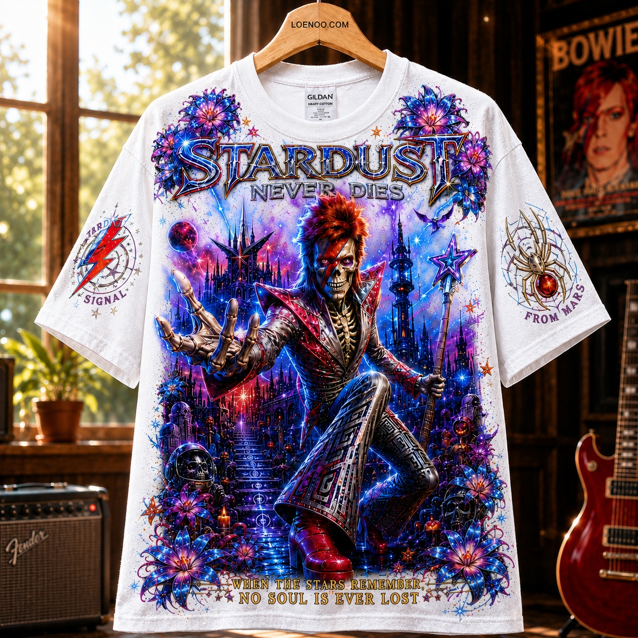 Stardust Never Dies Cosmic Rock Tee
