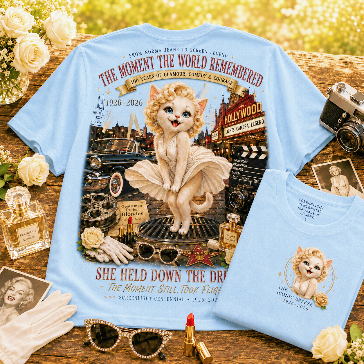 Hollywood Cat Moment The World Remembered T-Shirt