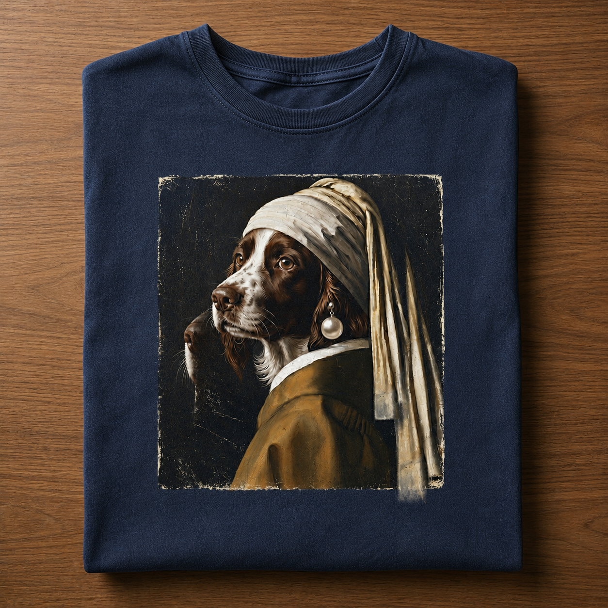 The Loyal Muse – Vintage Dog Portrait Tee