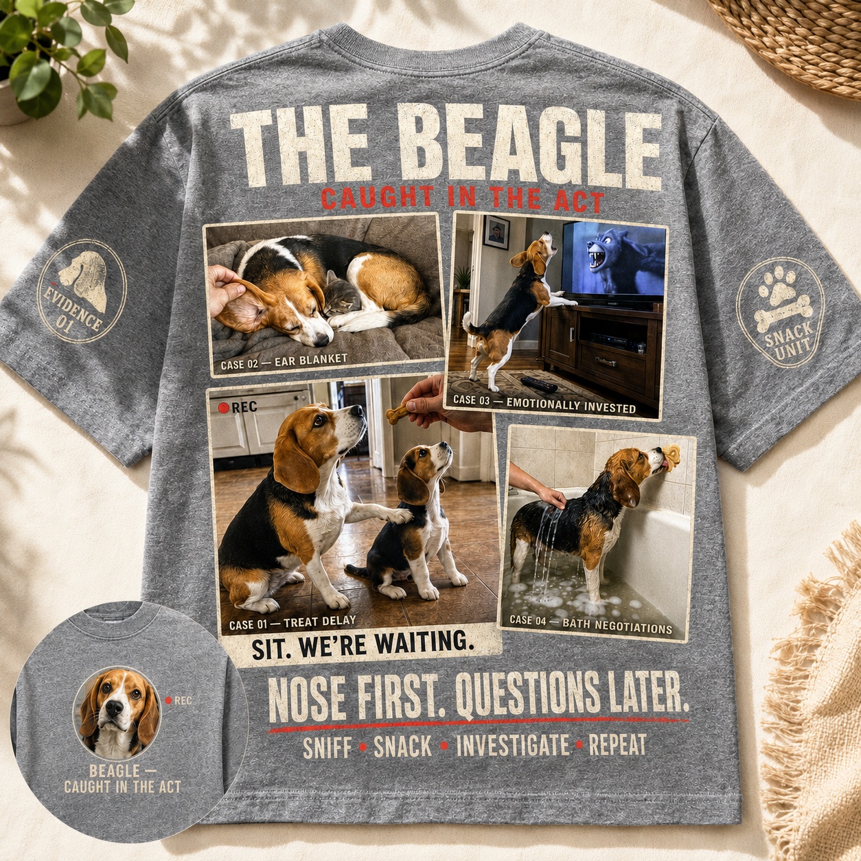 Life With a Beagle Graphic Tee🐾