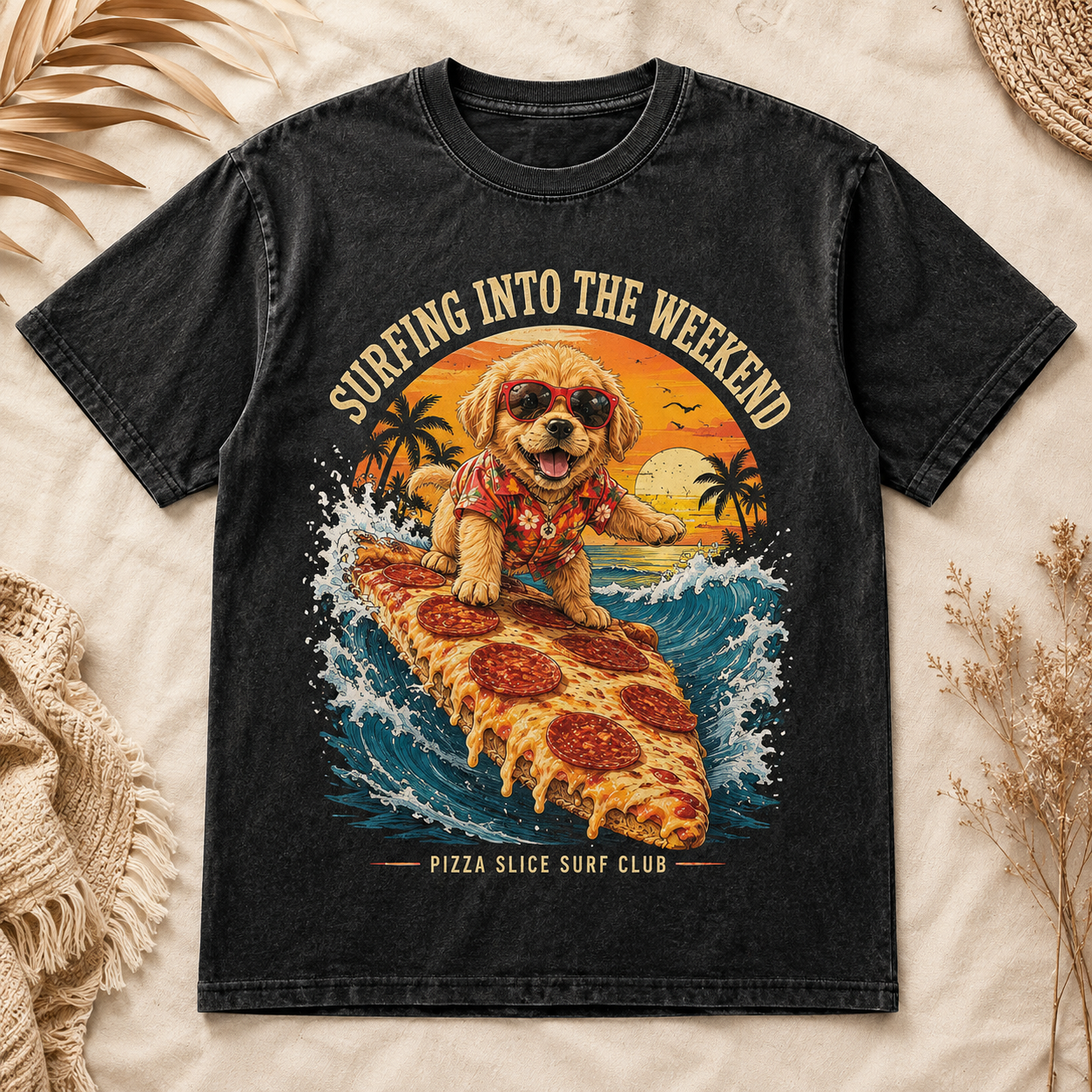 Pizza Surf Pup Tee