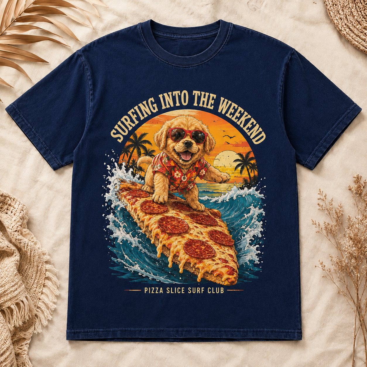 Pizza Surf Pup Tee
