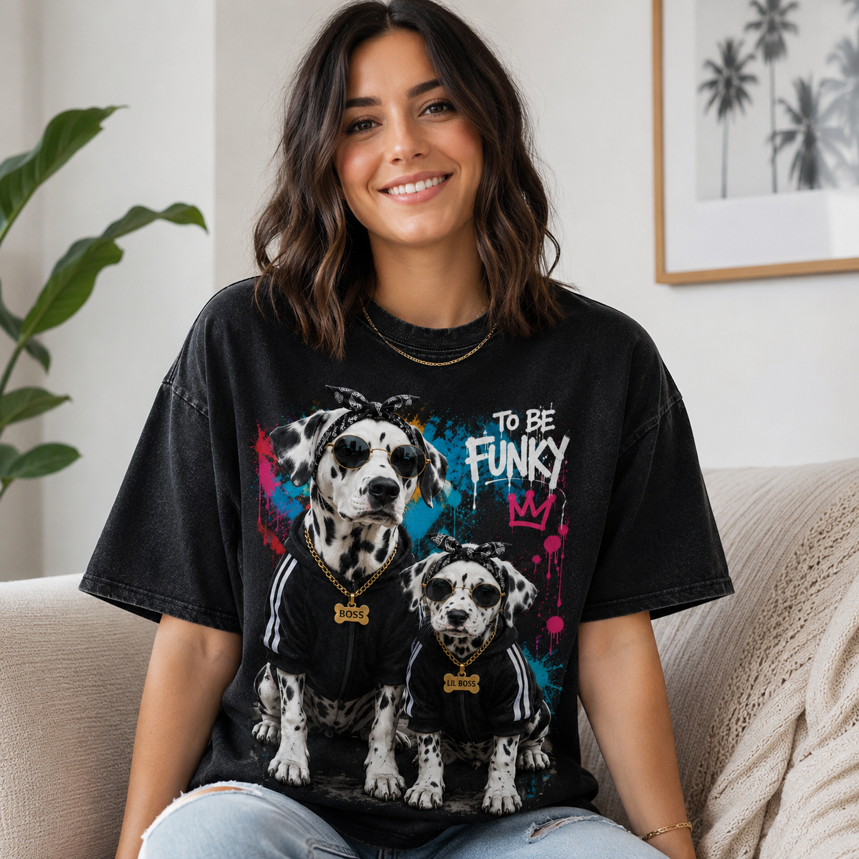 Boss & Lil Boss Dalmatian Tee