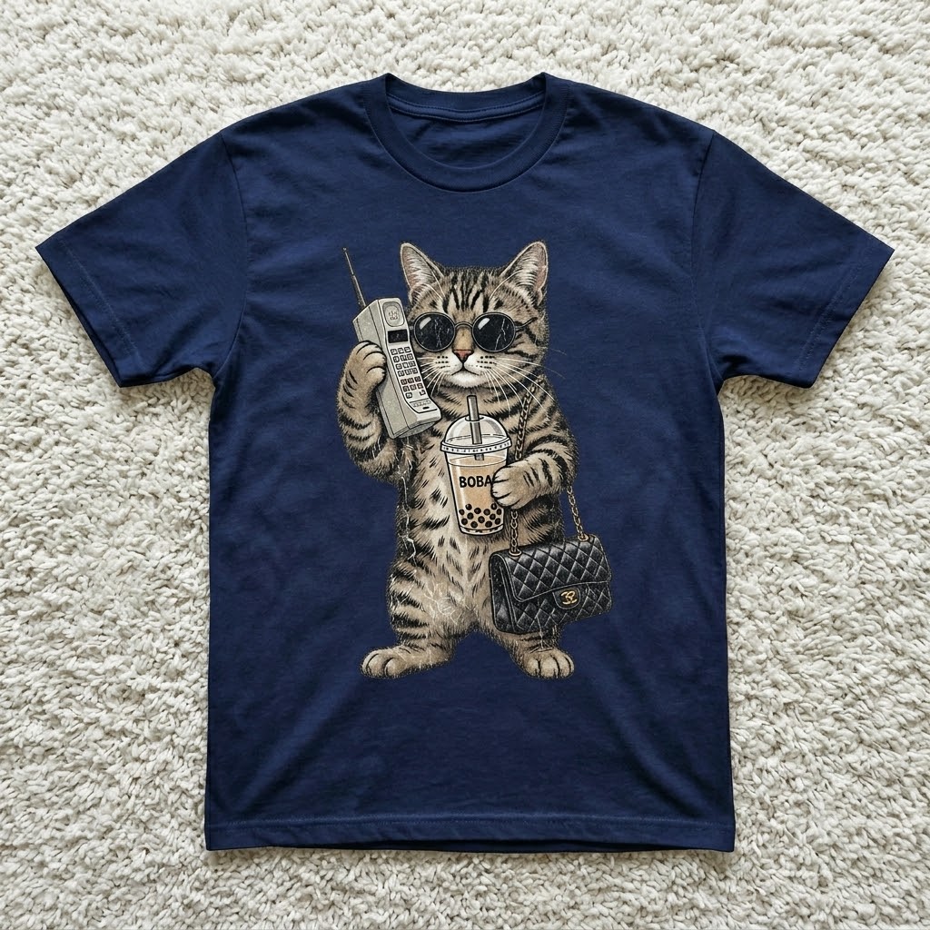 Cool Cat Attitude – Vintage Cat Tee