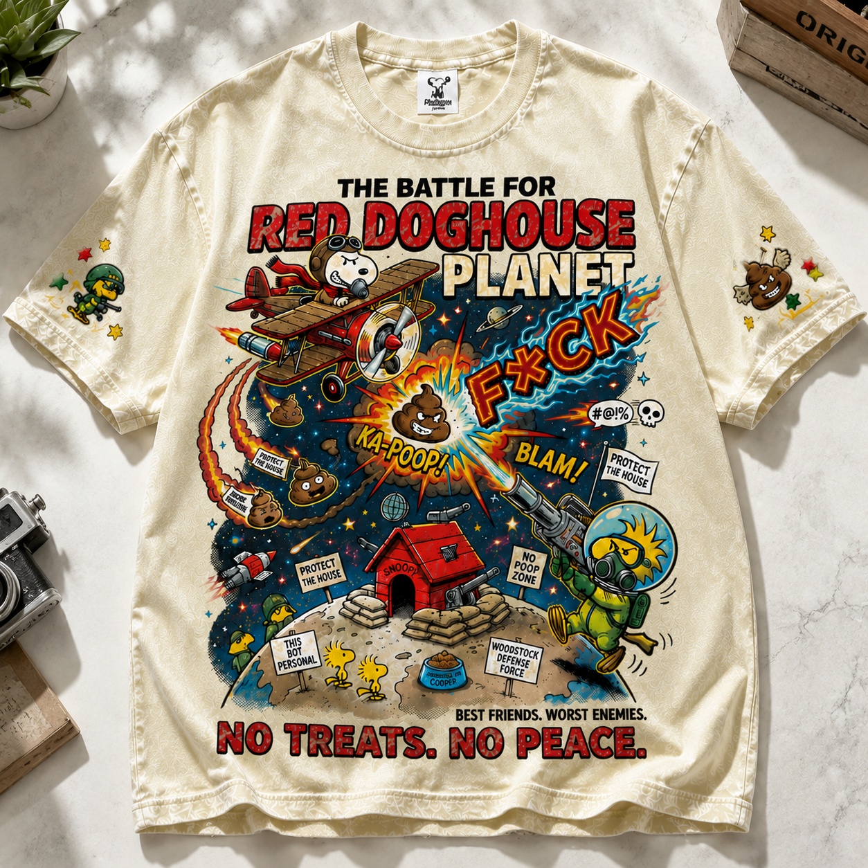 Battle For Red Doghouse Planet Tee