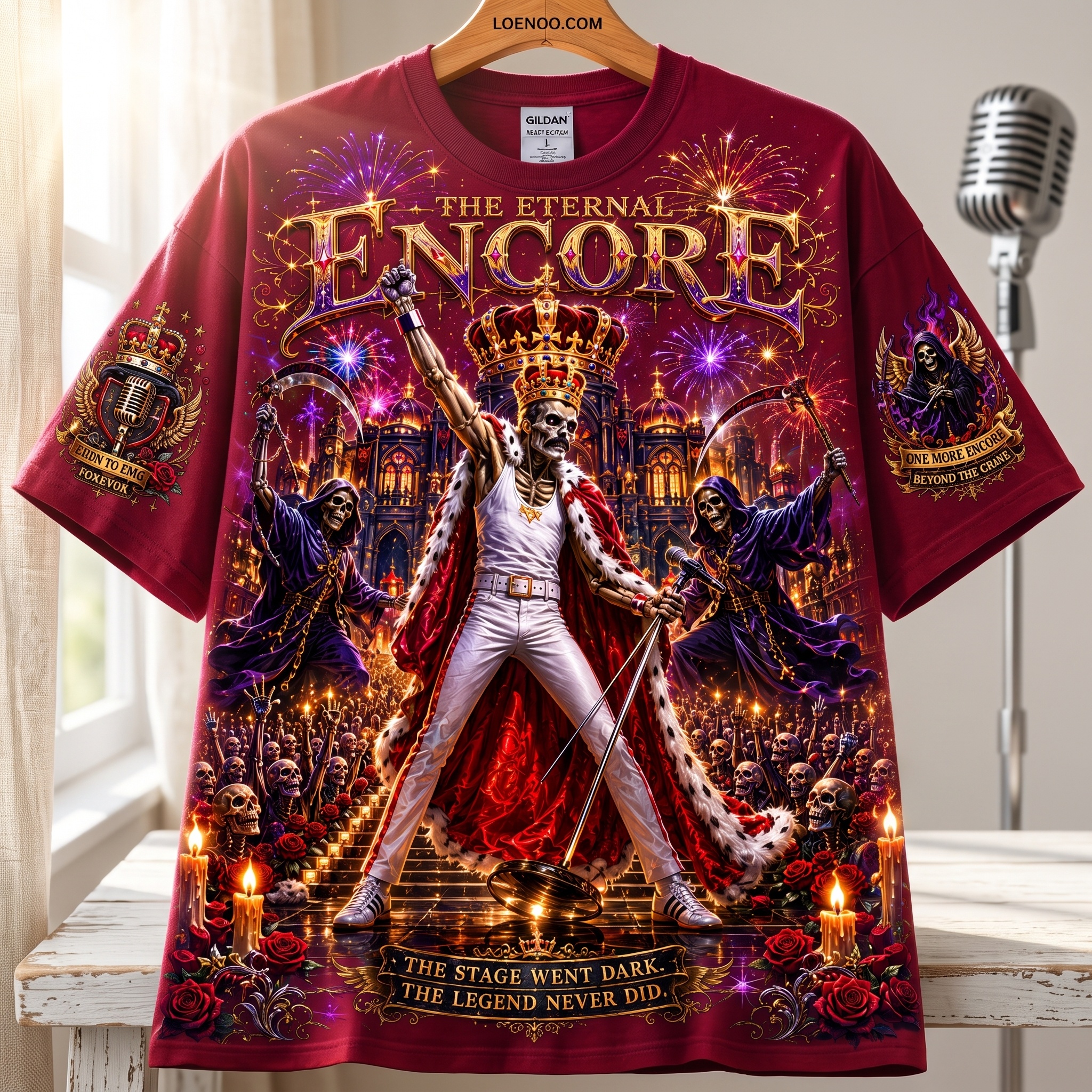 The Eternal Encore Skeleton Rock Tee