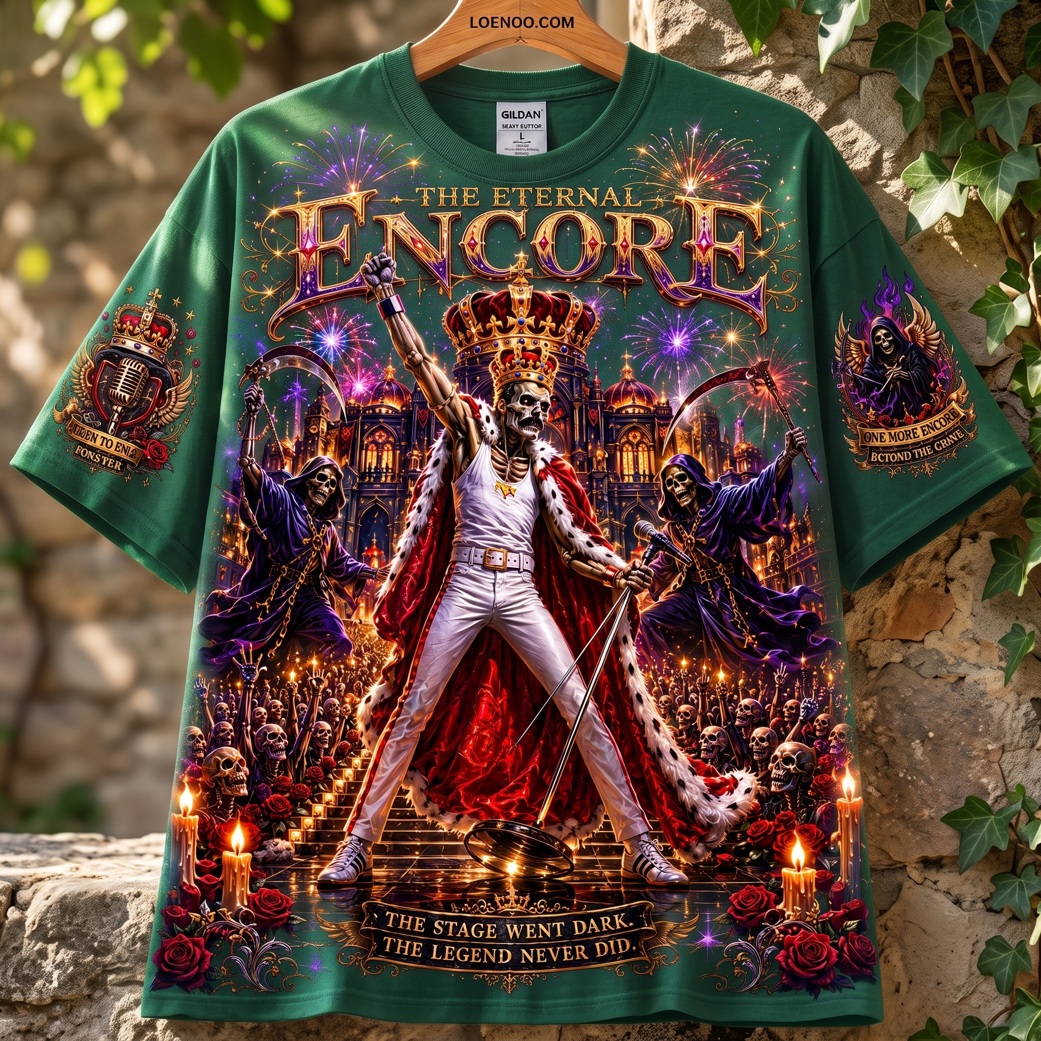 The Eternal Encore Skeleton Rock Tee