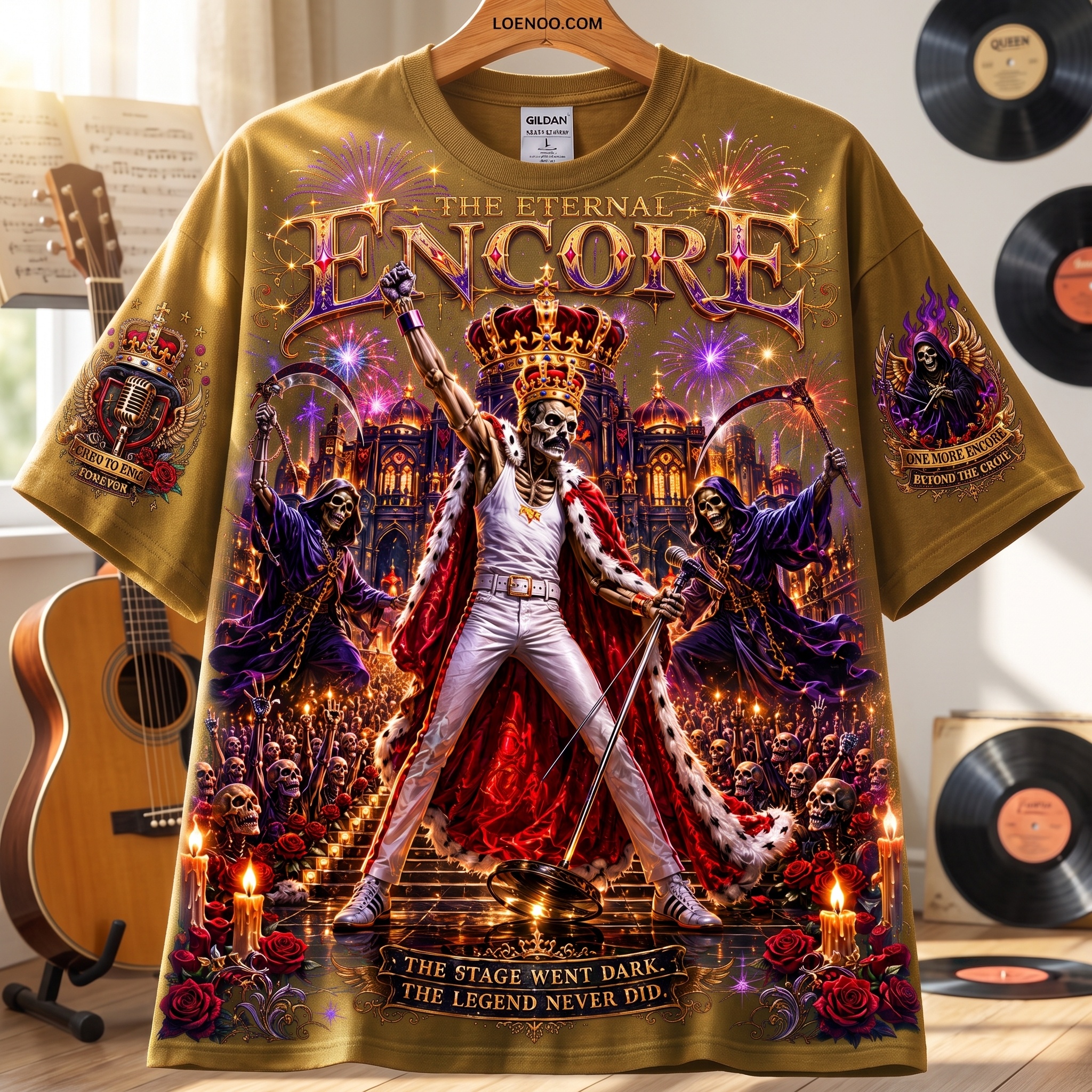 The Eternal Encore Skeleton Rock Tee