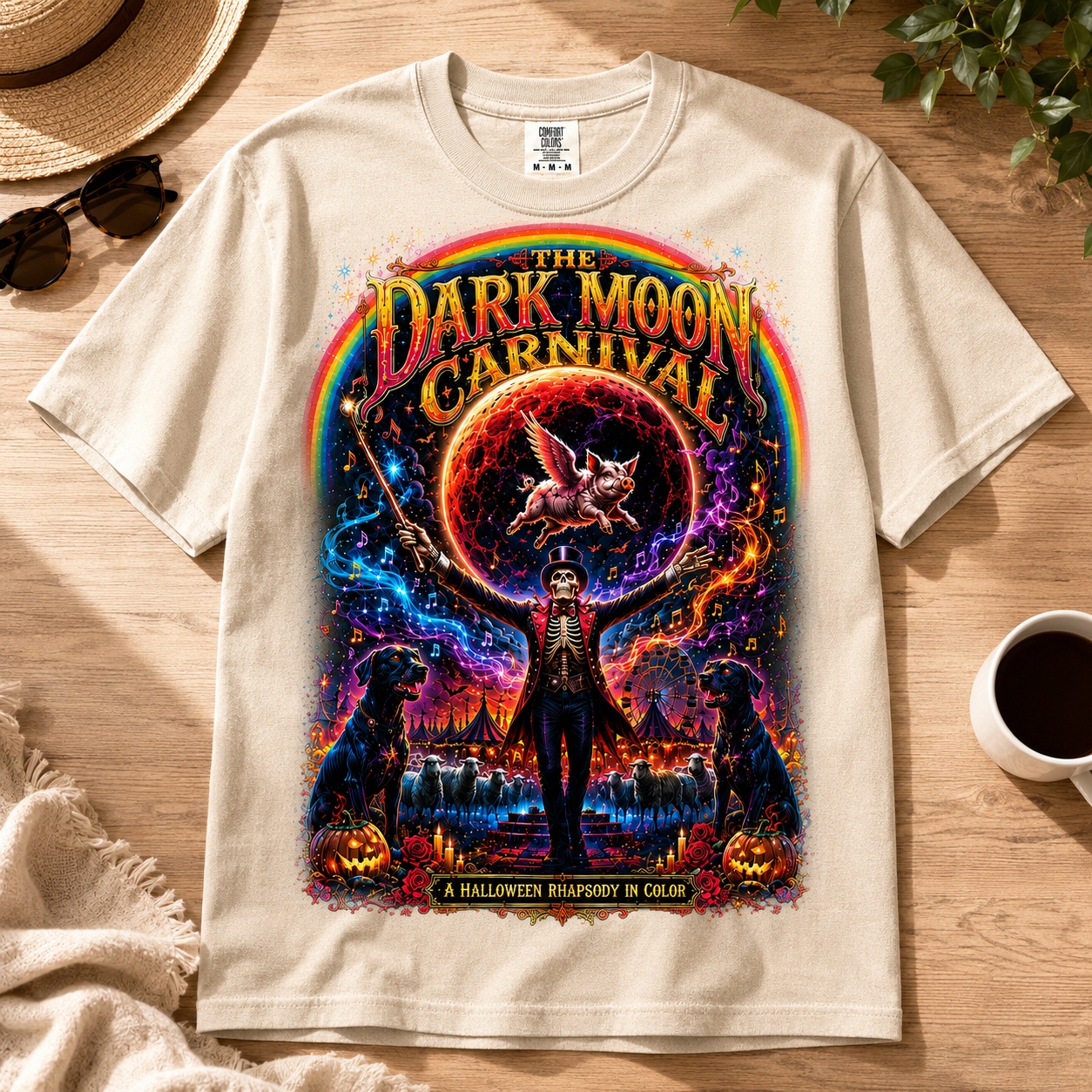 The Dark Moon Carnival: A Psychedelic Rhapsody Tee