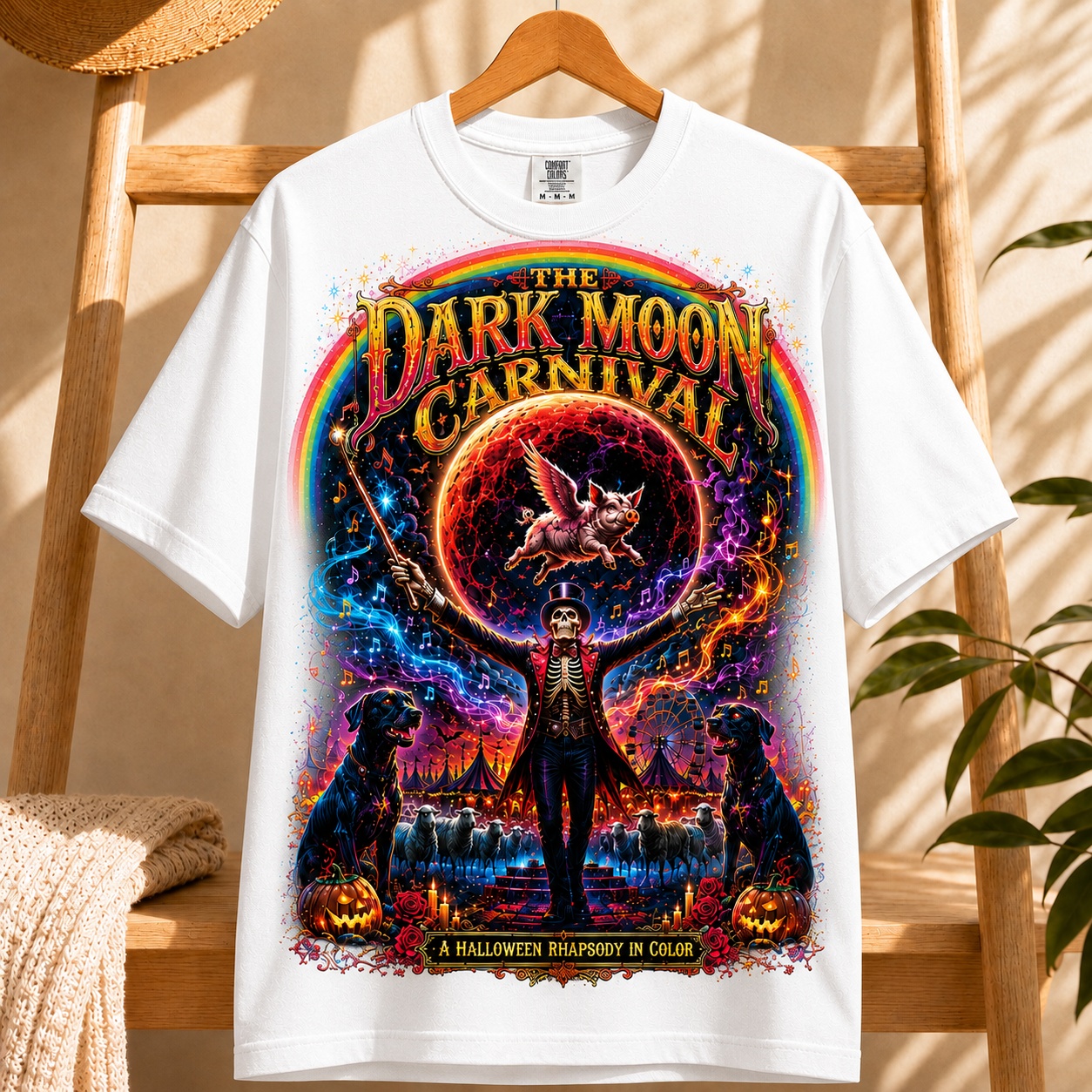 The Dark Moon Carnival: A Psychedelic Rhapsody Tee