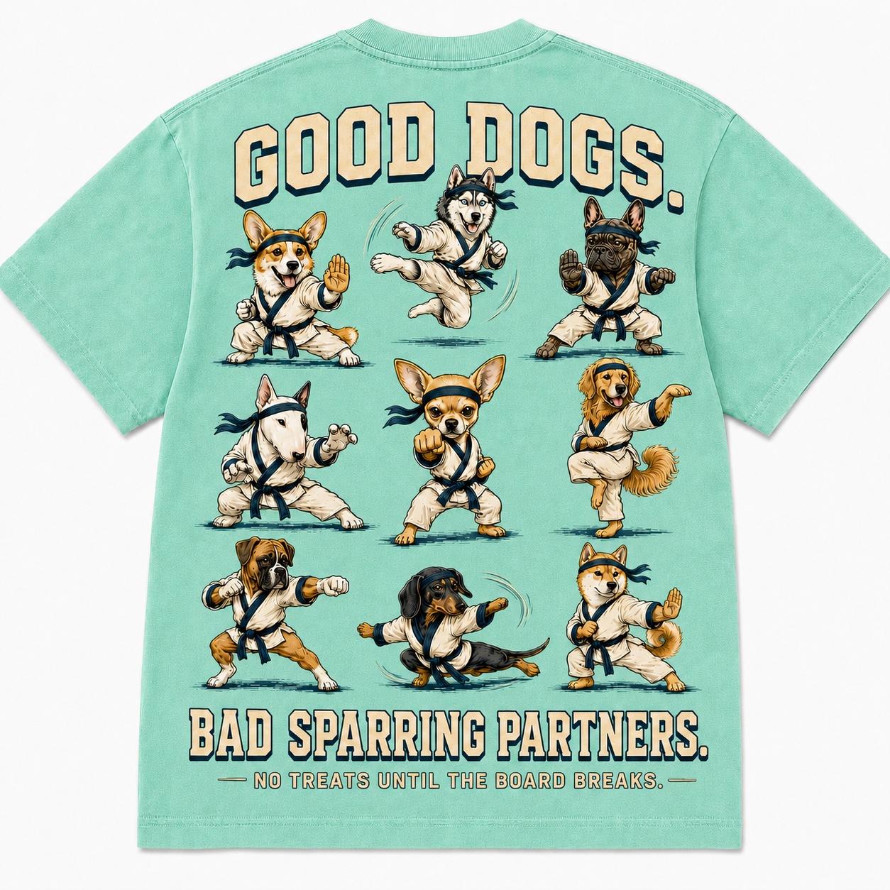 Funny Kung Fu Dogs Tee