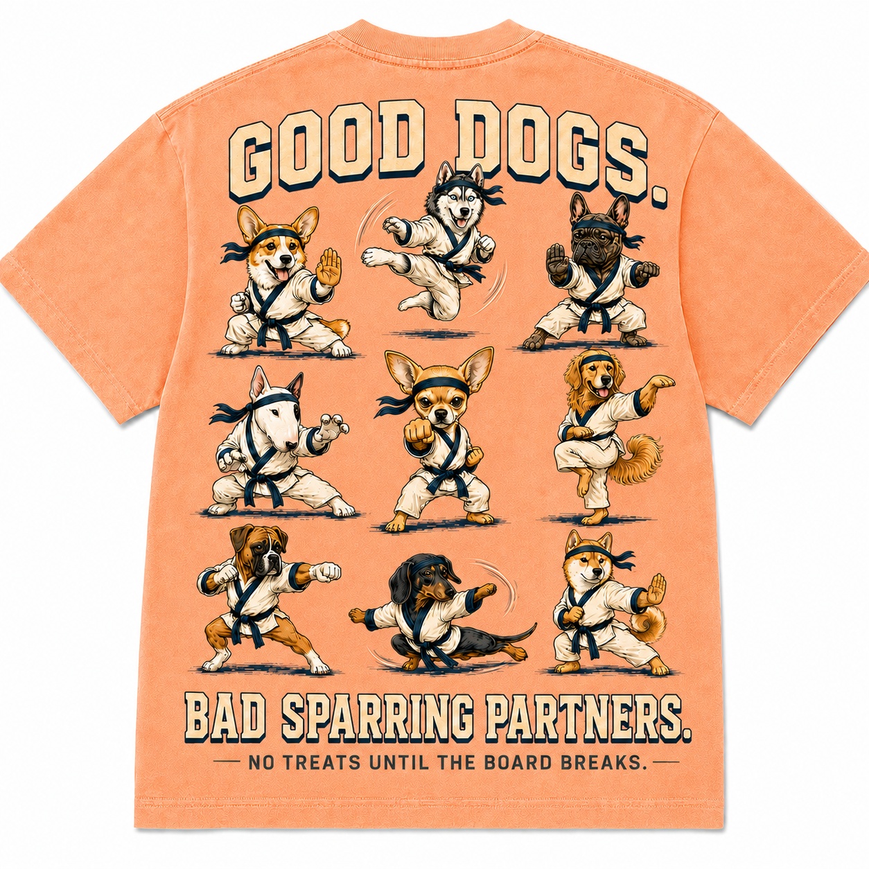 Funny Kung Fu Dogs Tee