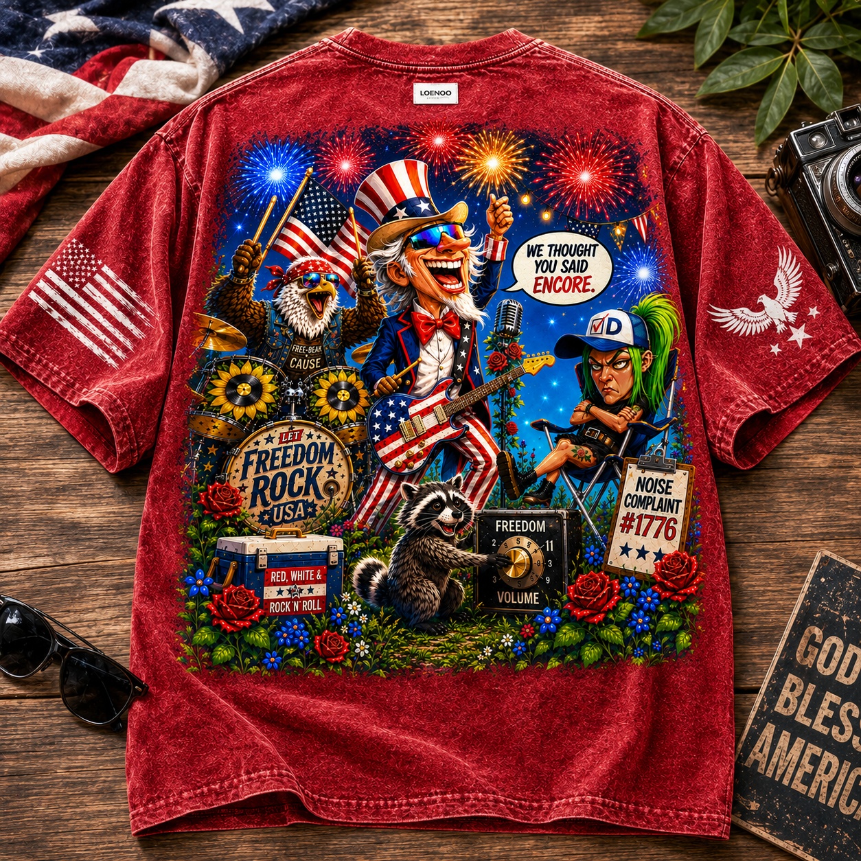 Freedom Rock USA Graphic Tee