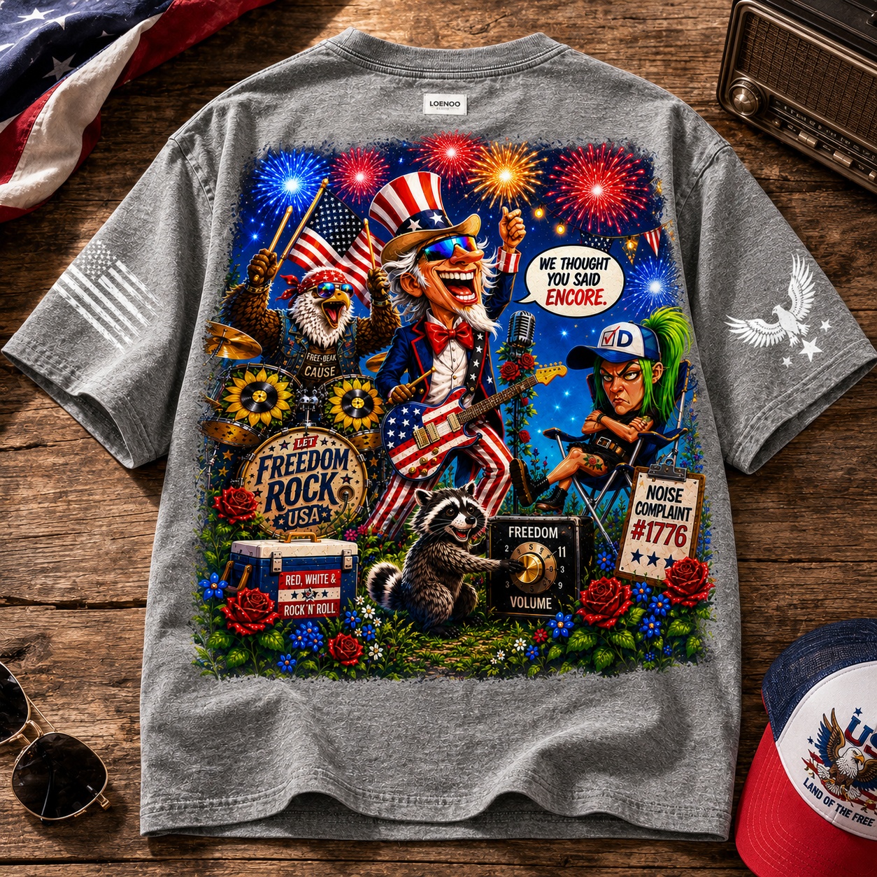 Freedom Rock USA Graphic Tee
