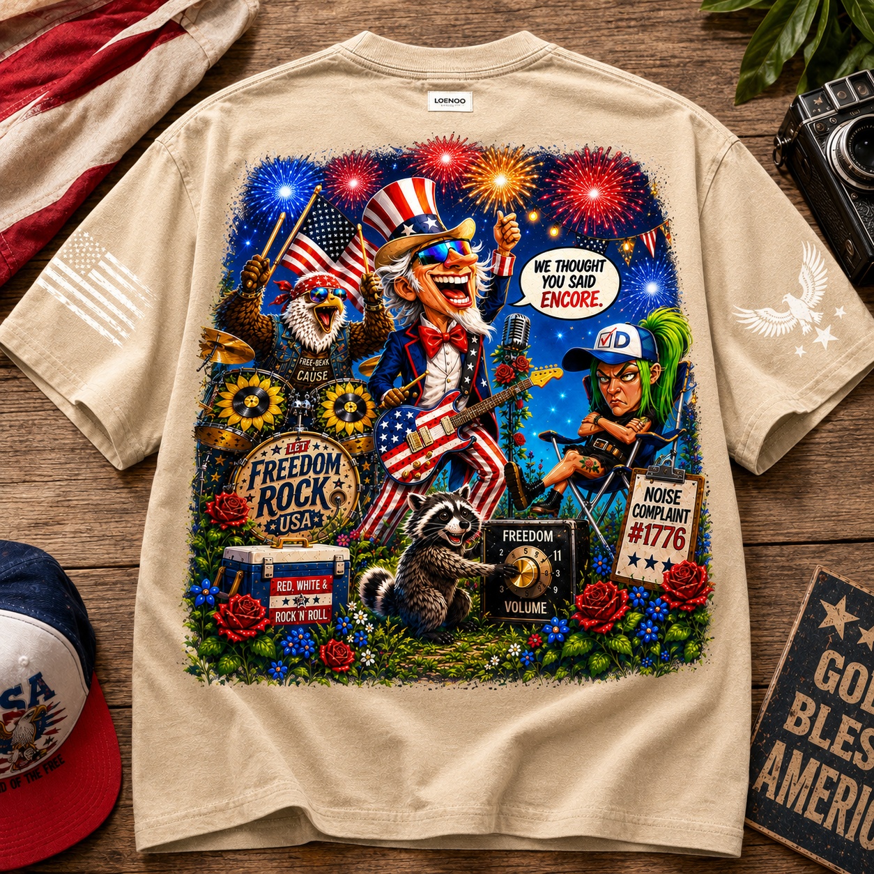 Freedom Rock USA Graphic Tee
