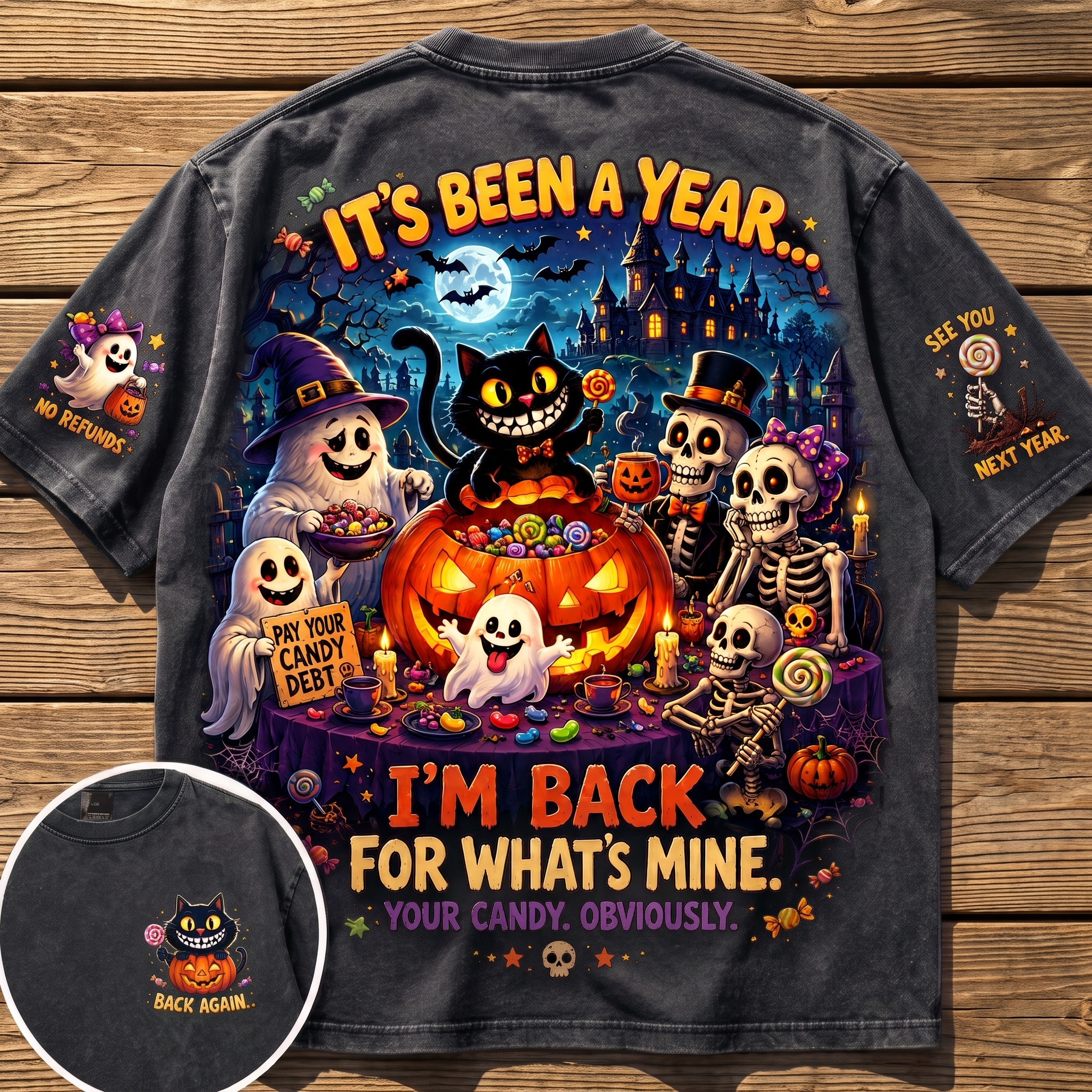 Halloween Candy Debt Club Tee