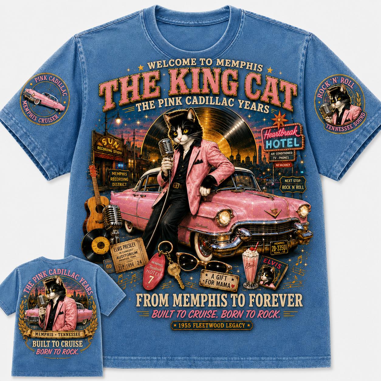 The King Cat Pink Cadillac Years T-Shirt