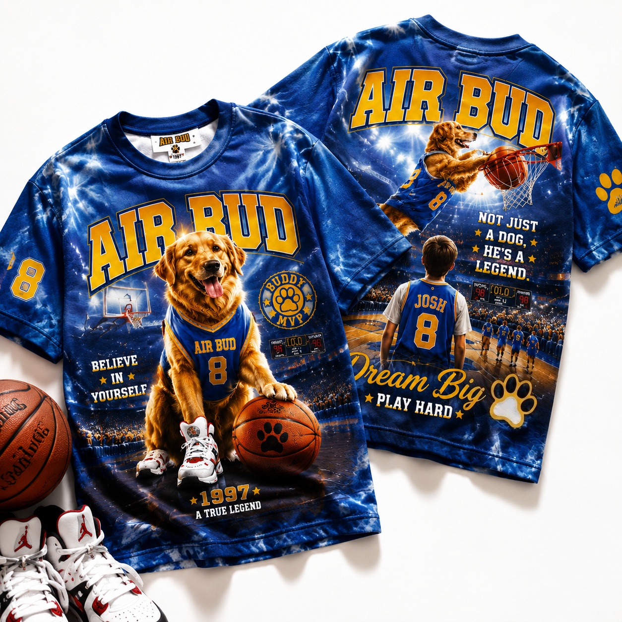 Air Bud Golden Retriever Basketball Legend Tee