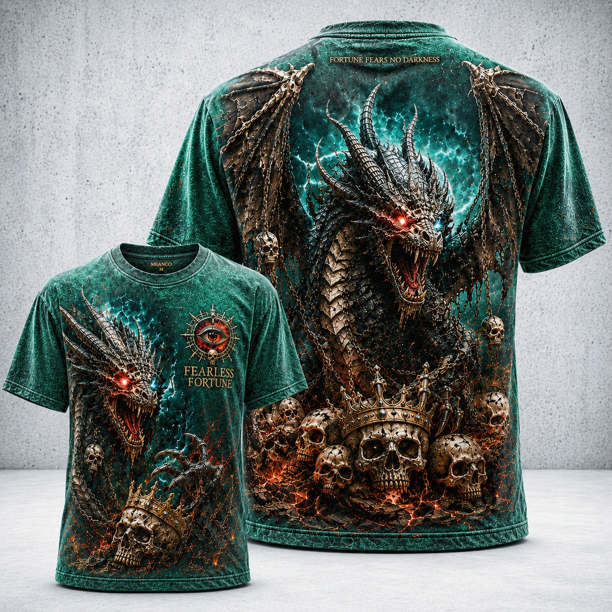 Fearless Fortune Dark Dragon Tee
