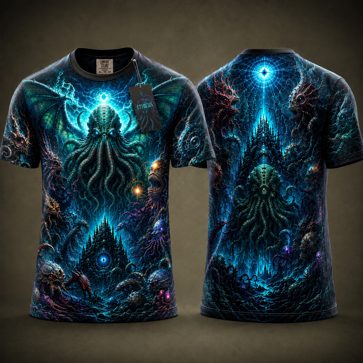 Cthulhu Horror Pantheon Tee
