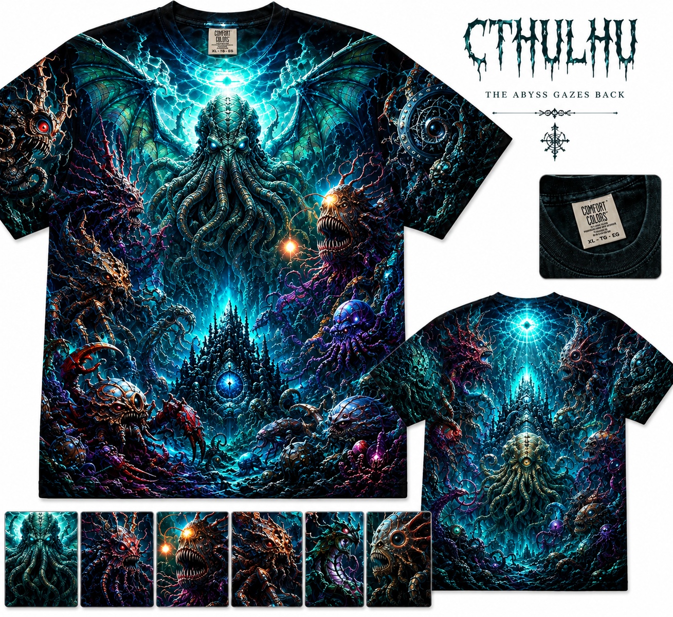 Cthulhu Horror Pantheon Tee
