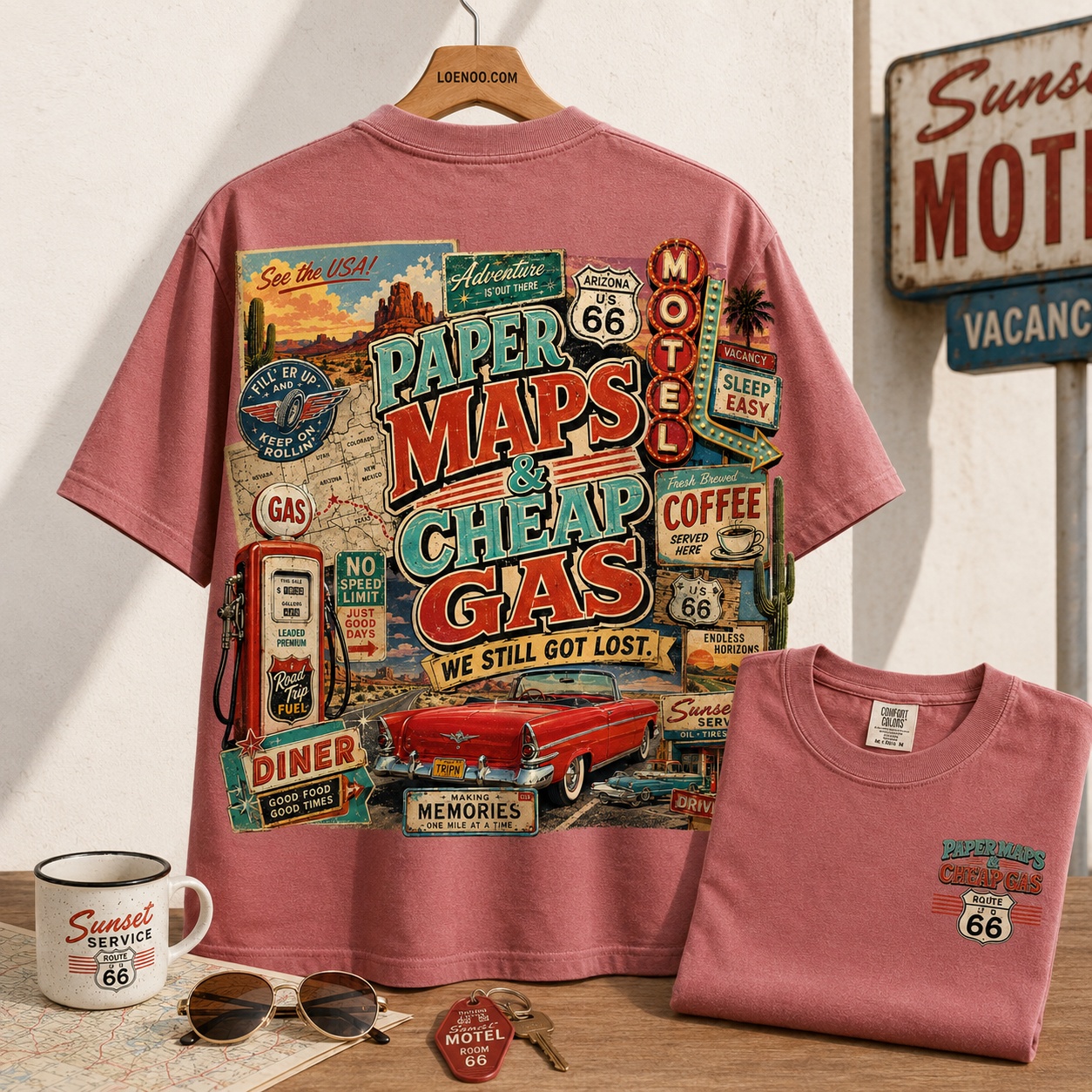 Life Happens on Route 66 Tee