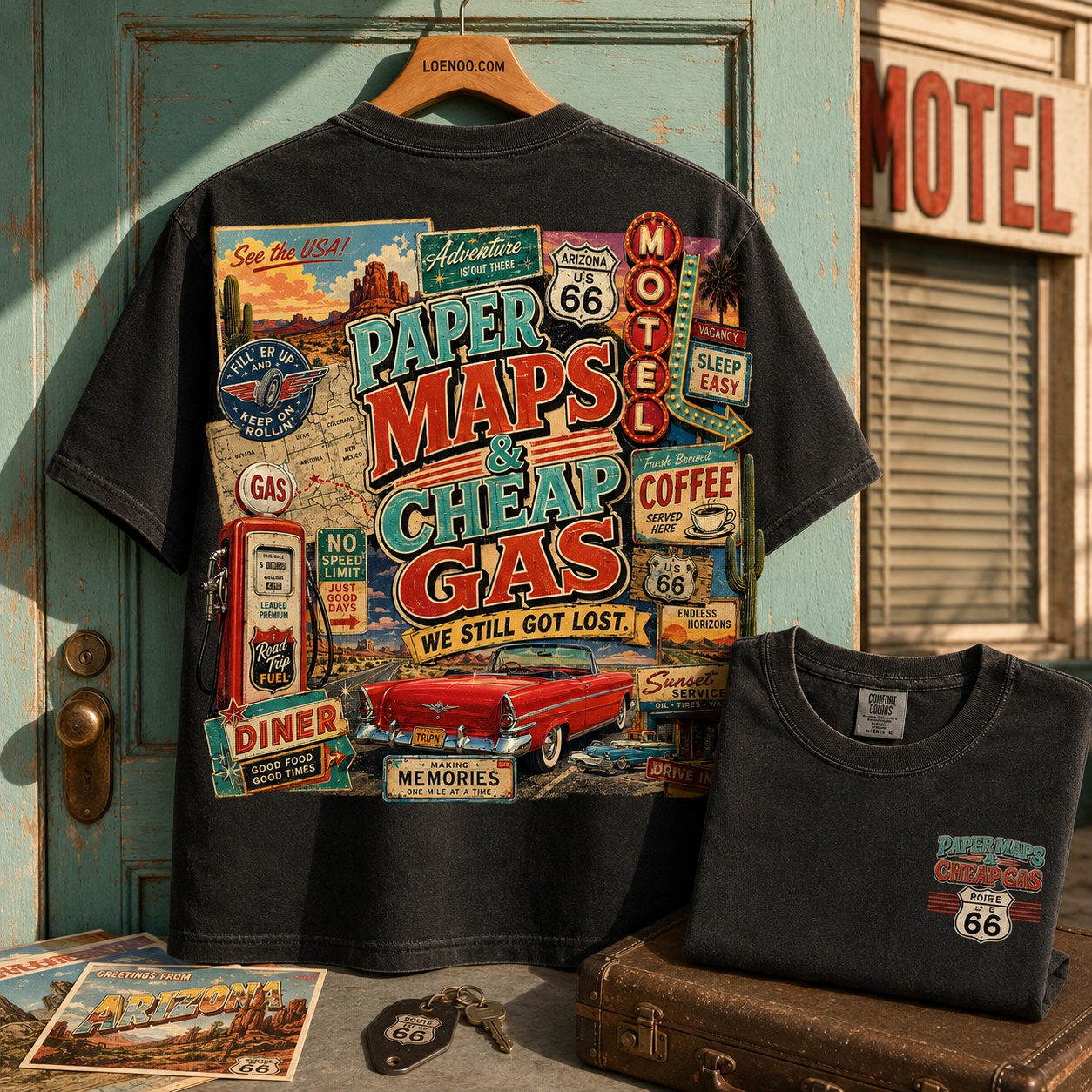 Life Happens on Route 66 Tee