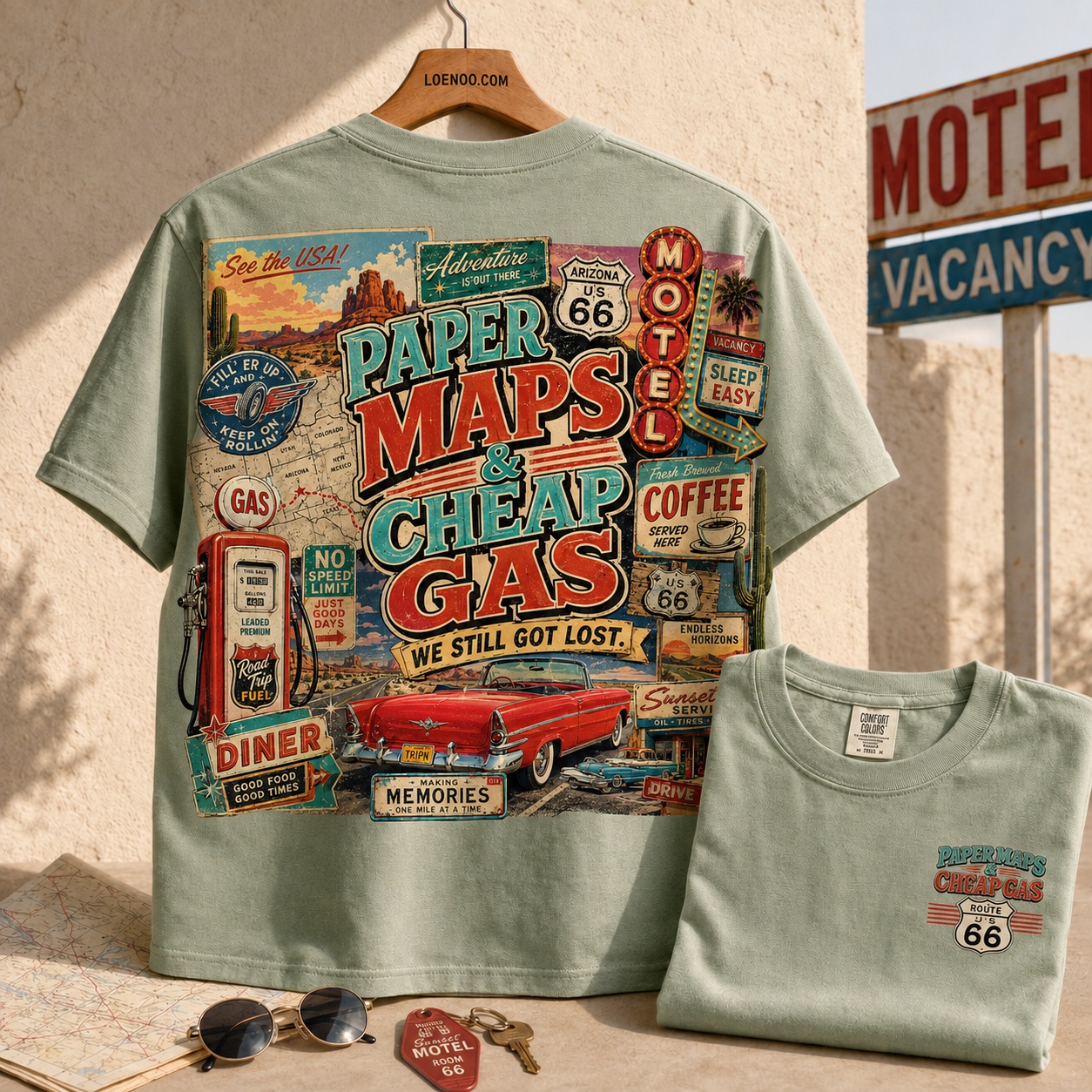 Life Happens on Route 66 Tee