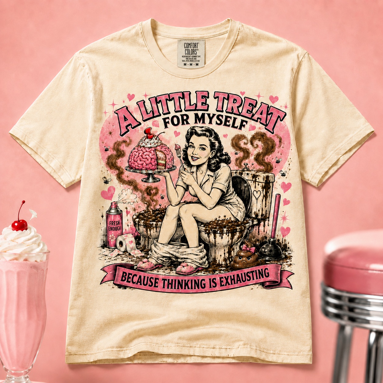 Thinking Is Exhausting Graphic Tee