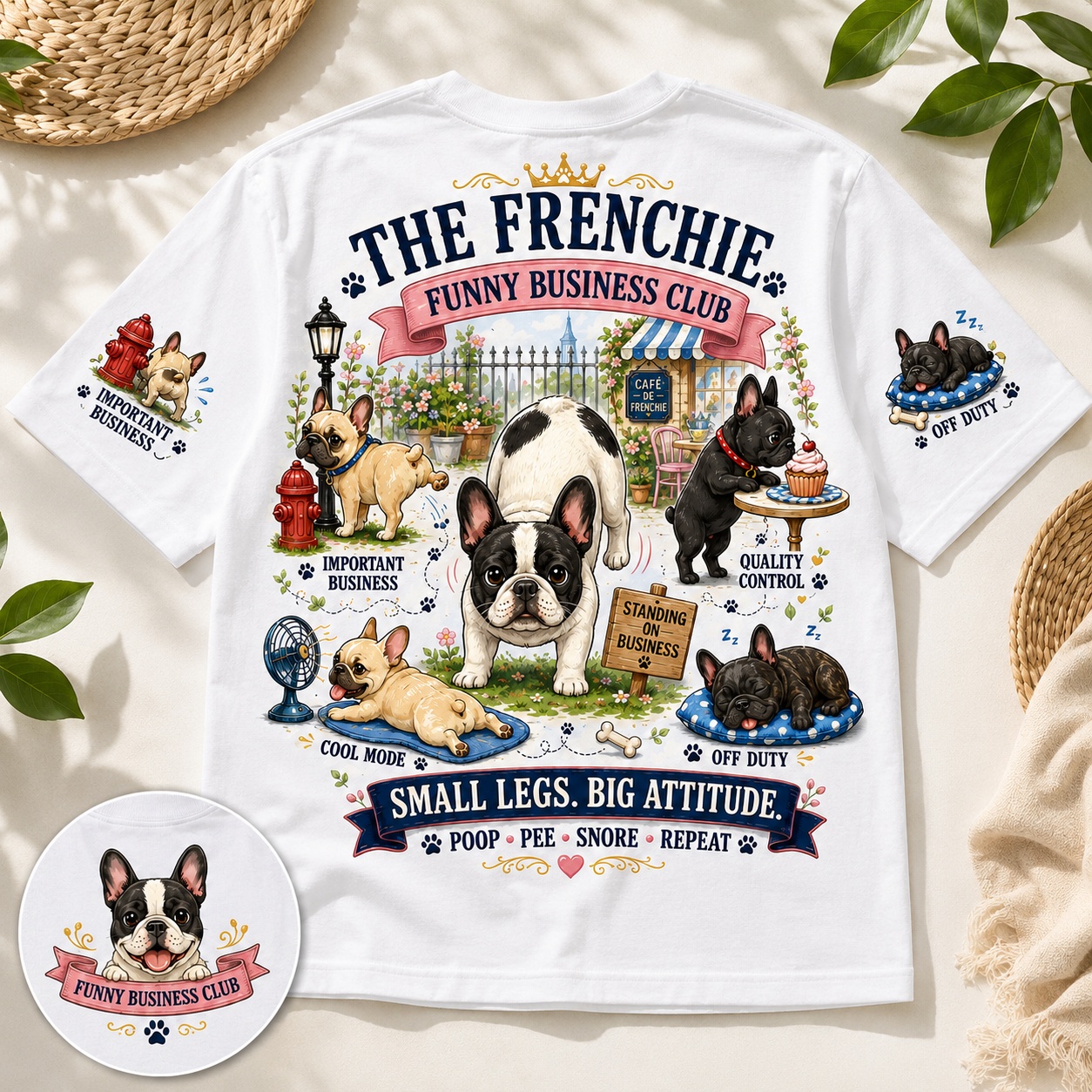 Frenchie Funny Business Club Tee