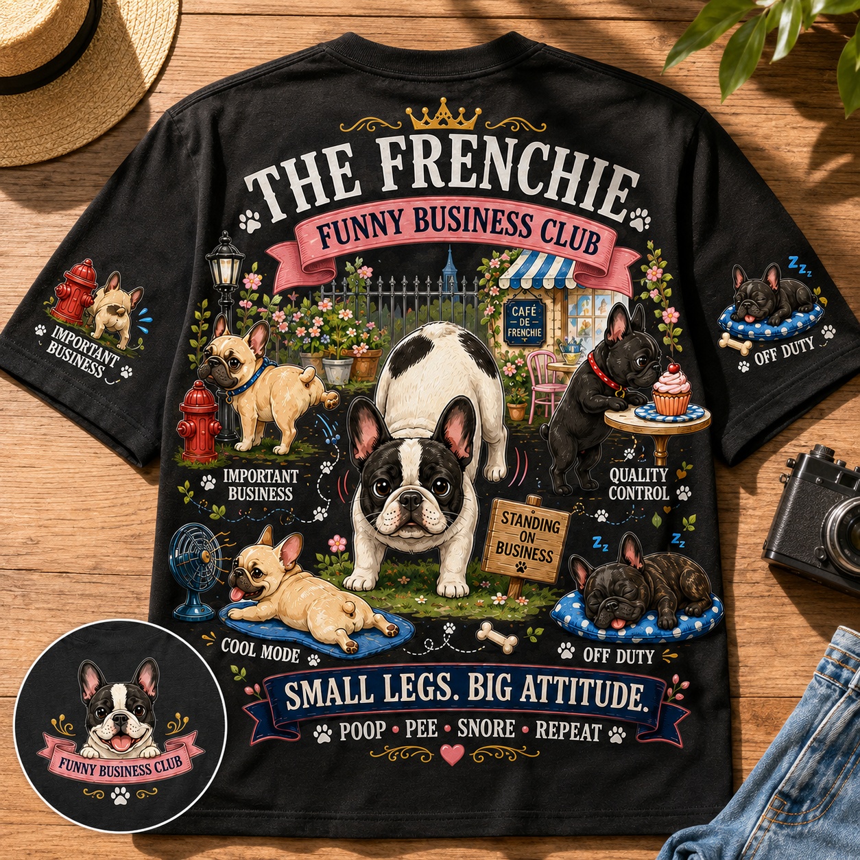 Frenchie Funny Business Club Tee