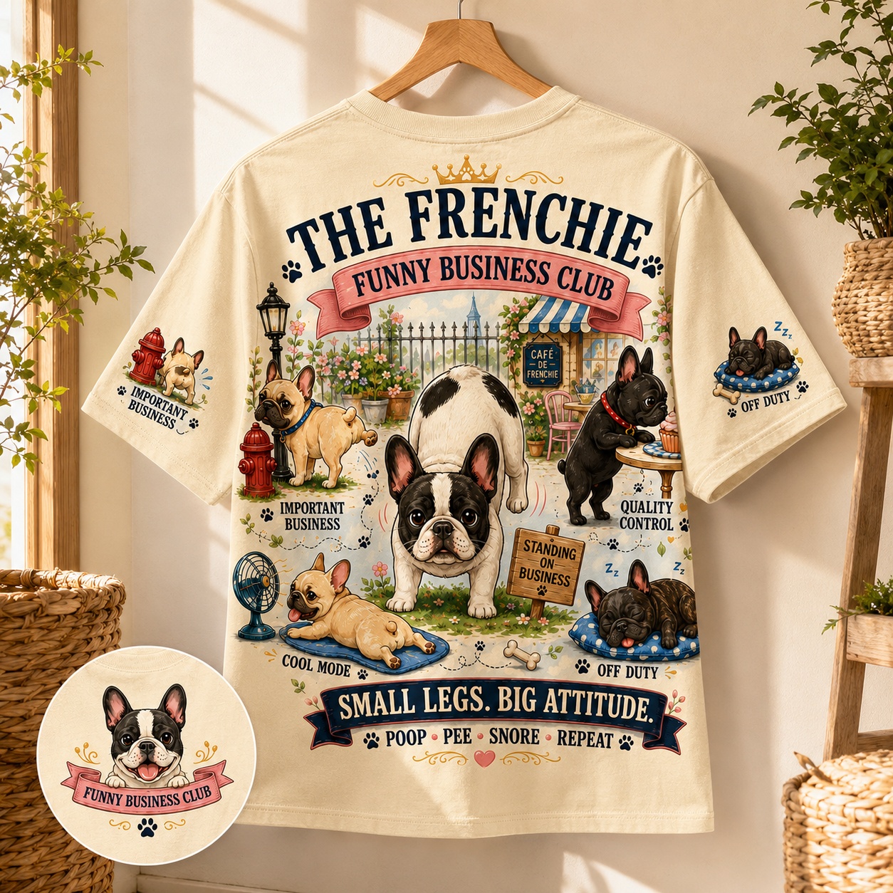 Frenchie Funny Business Club Tee