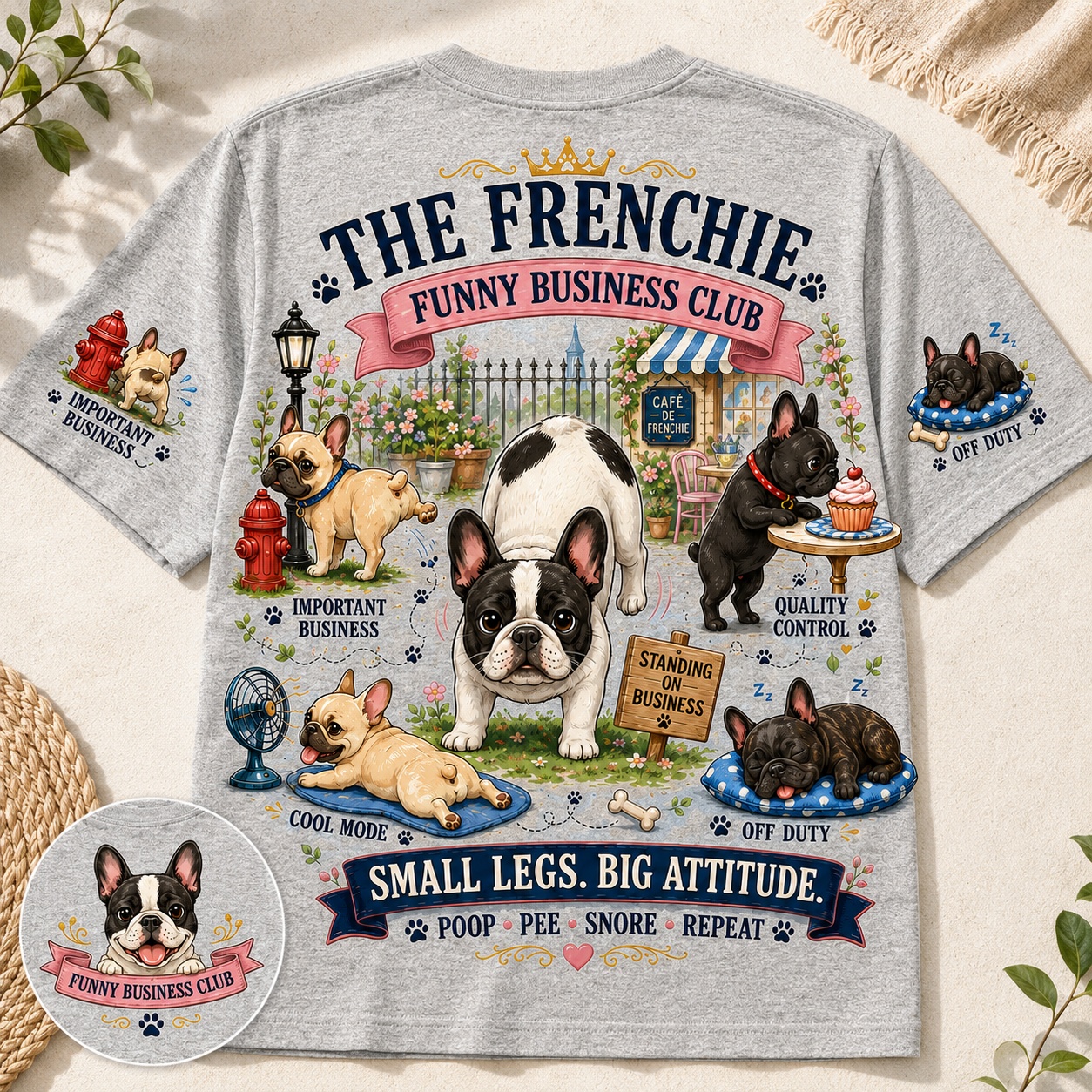 Frenchie Funny Business Club Tee