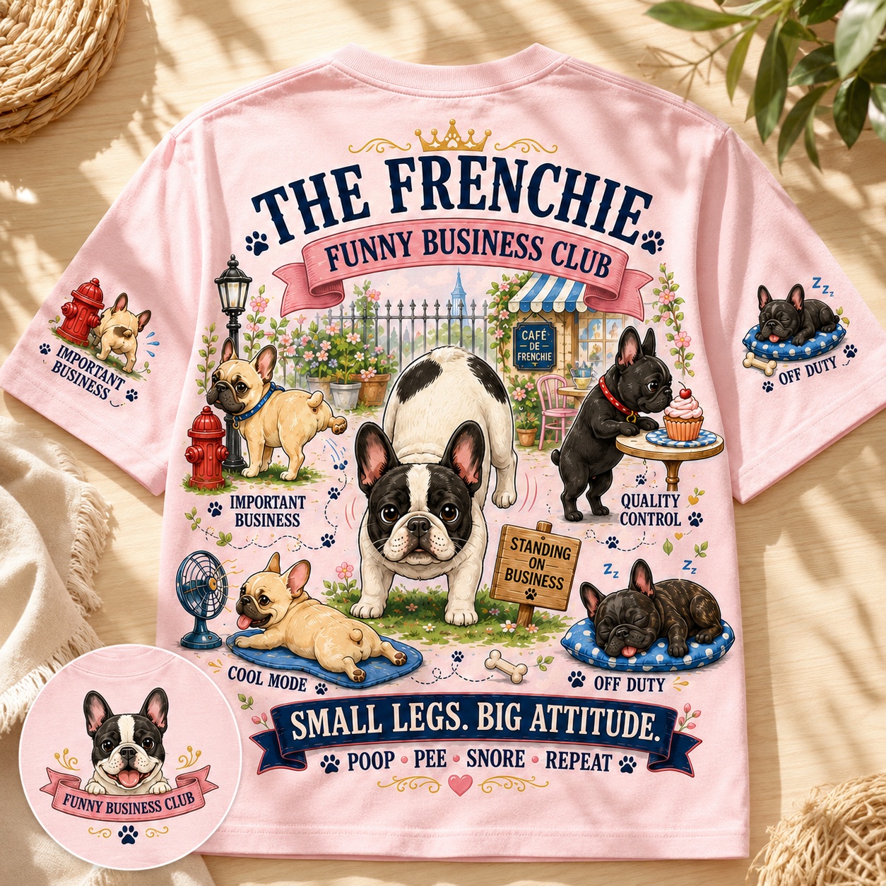 Frenchie Funny Business Club Tee