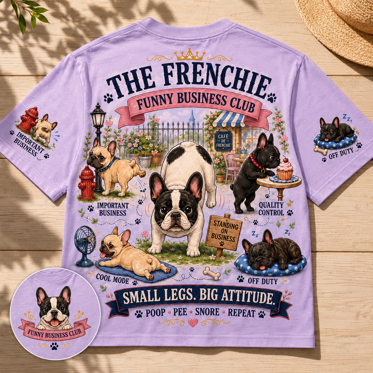 Frenchie Funny Business Club Tee