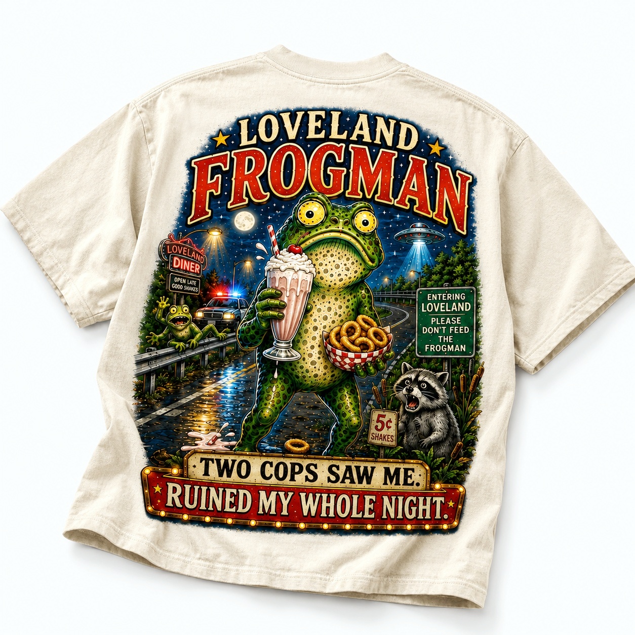 Funny Loveland Frogman Tee