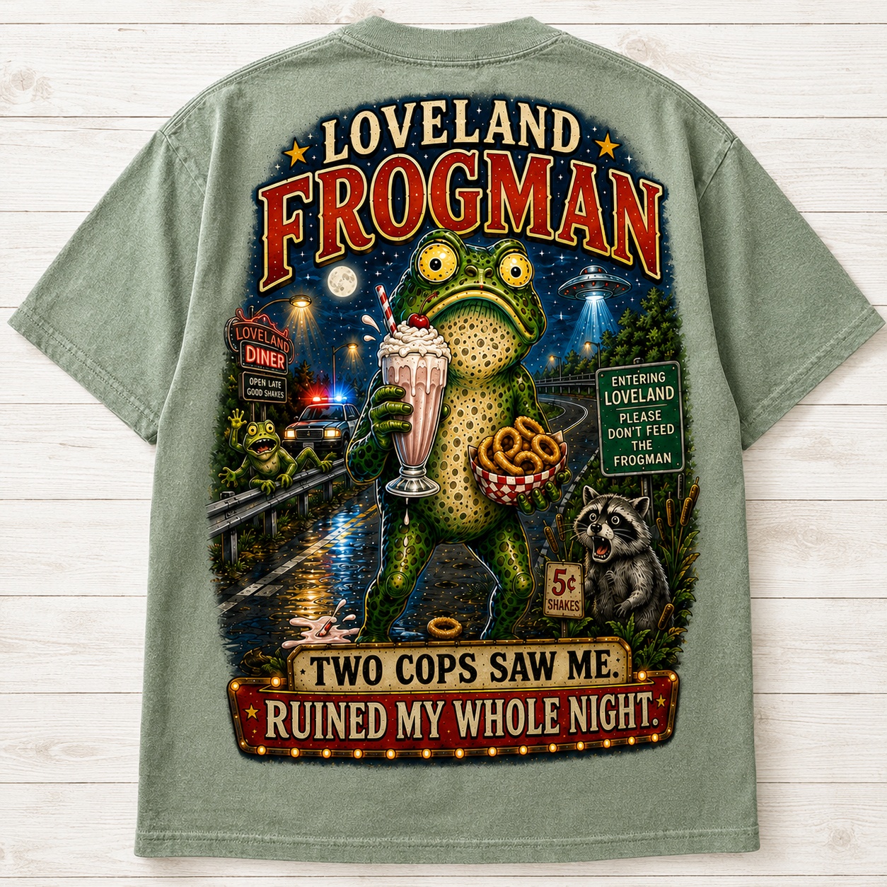 Funny Loveland Frogman Tee