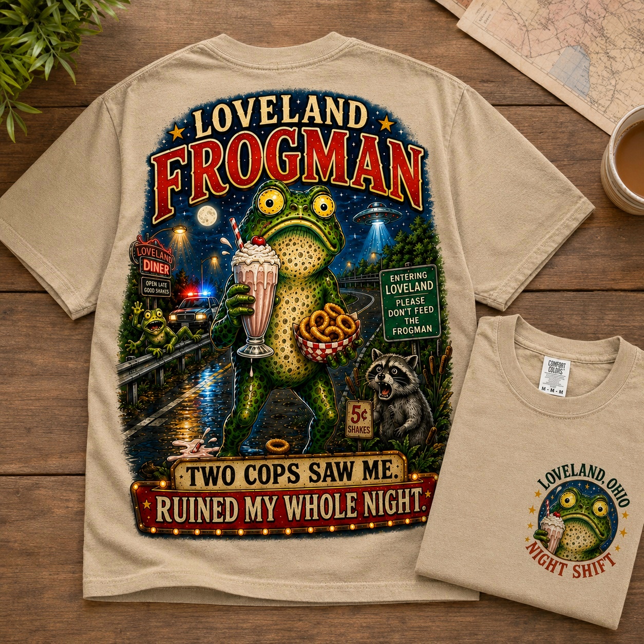 Funny Loveland Frogman Tee