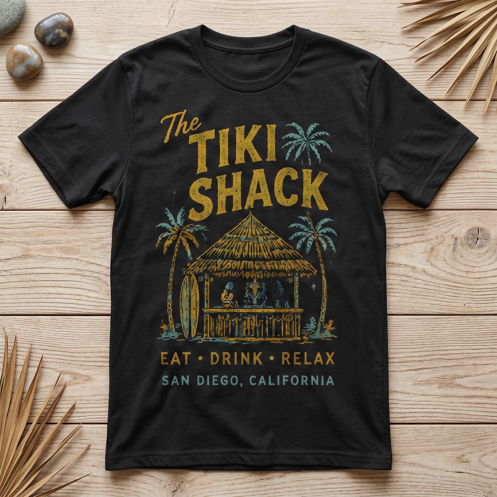 Vintage Tiki Shack San Diego California T-shirt