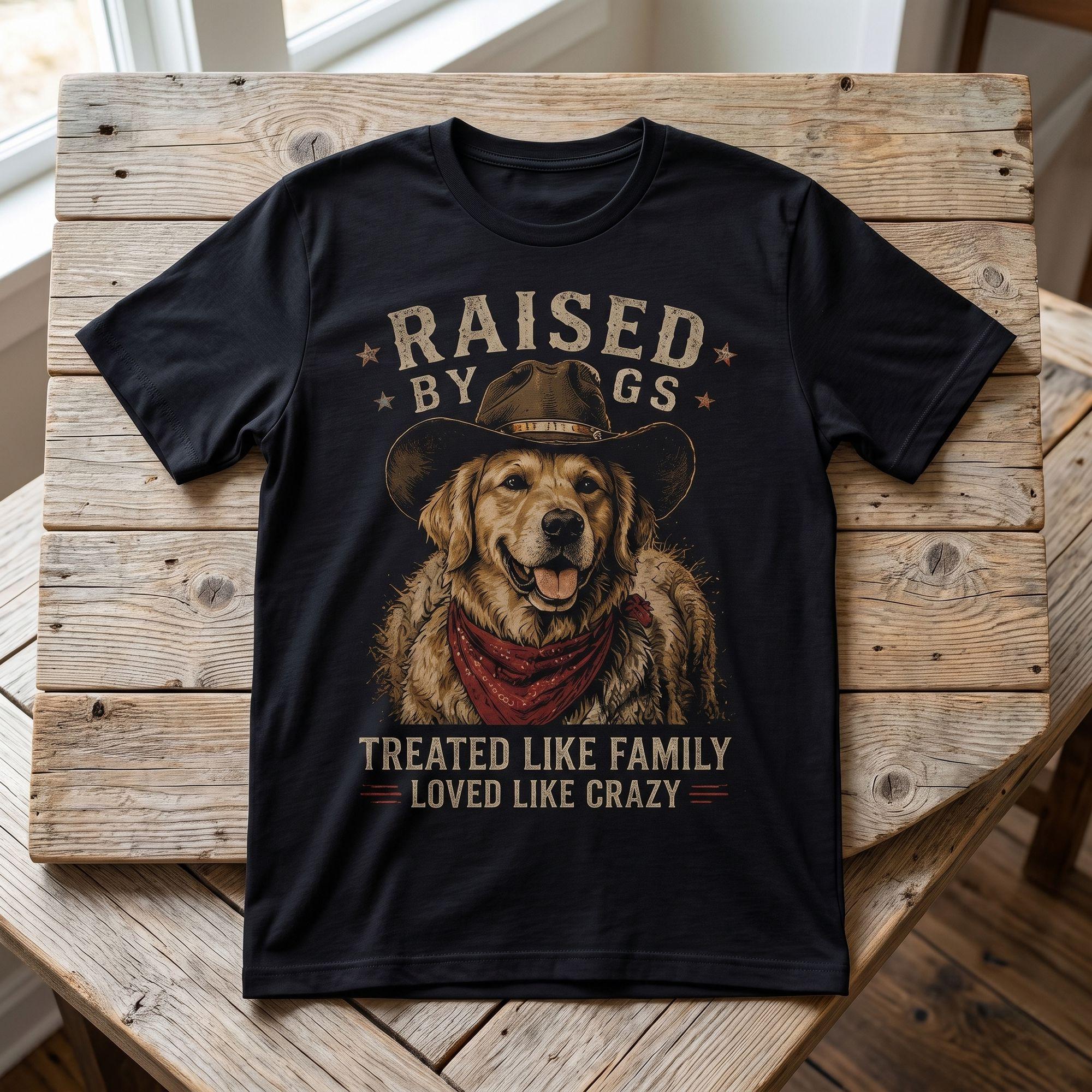 Vintage Cowboy Golden Retriever Dog Lover T-shirt