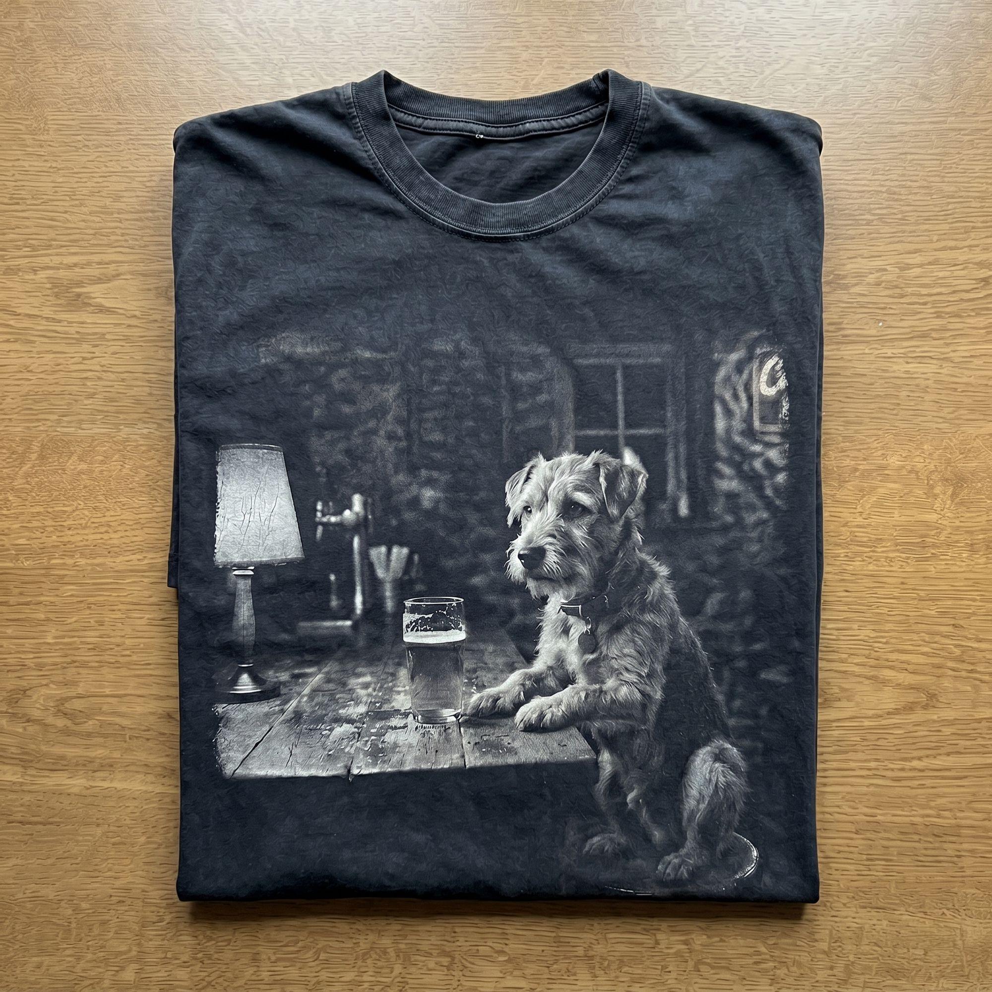Vintage Bar Companion Dog T-shirt
